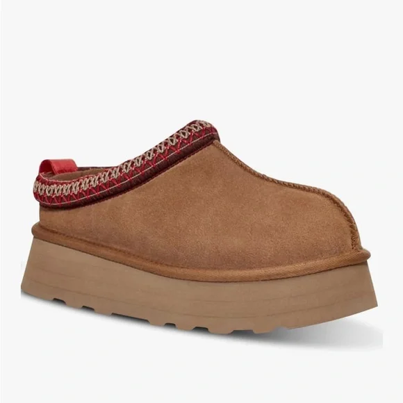 Women's Platform Mini Boots Short Ankle Boot Fur Fleece Anti-Slip Boot, Brown - Picture 1 of 12